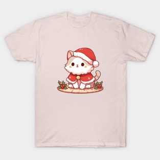 Cute Christmas Kitty T-Shirt